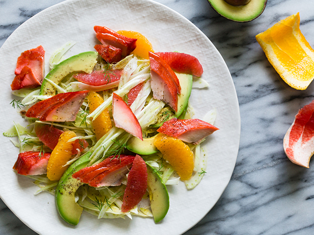 Shaved Fennel, Smoked Salmon, Avocado and Citrus Salad on christelleisflabbergasting,com