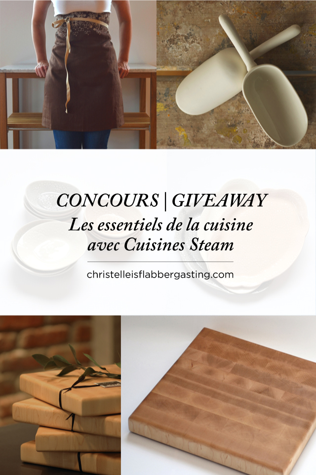 Giveaway | Concours Cuisines Steam x Christelle is flabbergasting